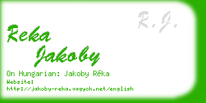 reka jakoby business card